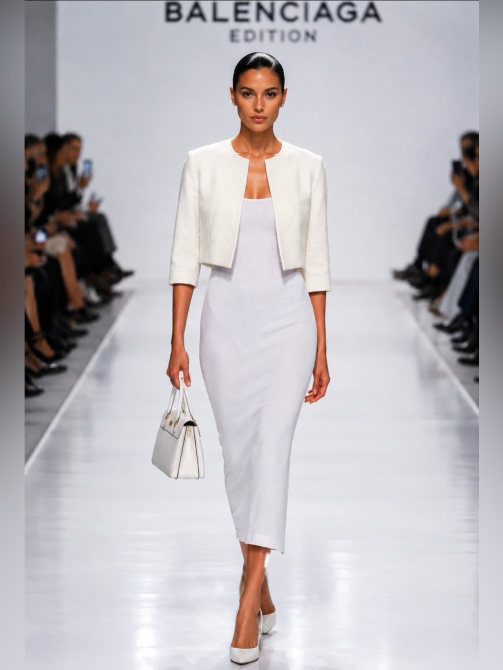 $1795 Balenciaga Nicolas Ghesquiere Dress Cropped Bolero Shrug Jacket NWT